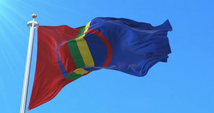 S&aacute;mi flag. Loop