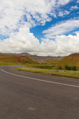 Fototapeta premium Yellow Mounds Overlook, Badlands National Park, South Dakota