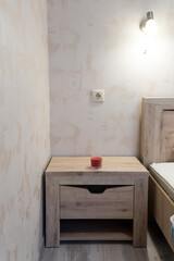 Wooden bedside table Beauty made of wood 