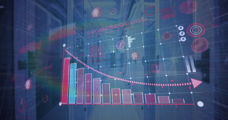 Coronavirus digital interface against server room