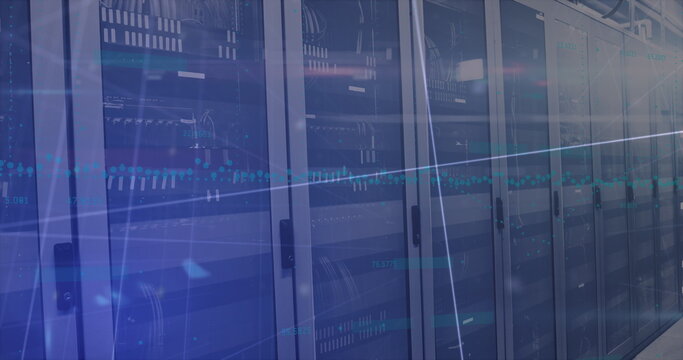 Coronavirus digital interface against server room