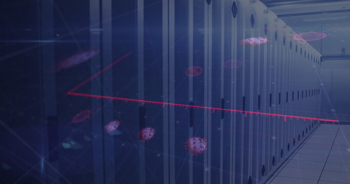 Coronavirus digital interface against server room