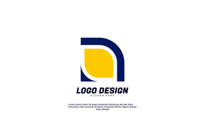 awesome shape idea brand idenity logo modern for business and company collections design template