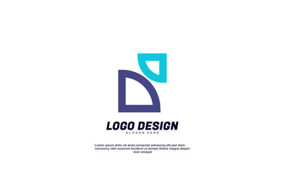 stock abstract shape idea brand idenity logo modern for business and company collections design template