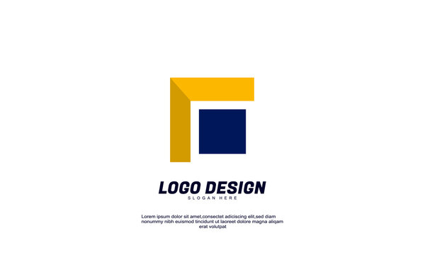 stock abstract creative idea logo brand identity for economy finance company logo design