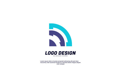 stock vector abstract shape idea brand logo modern for business and company collections design template