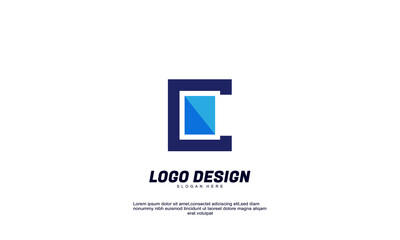 abstract creative economy finance business productivity idea logo design template