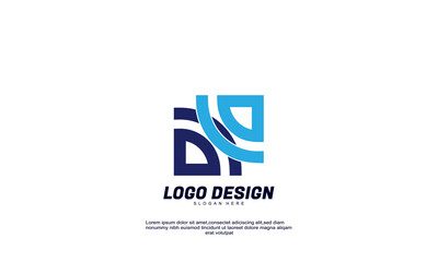 awesome creative economy finance business company productivity idea brand logo design vector