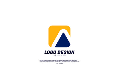 stock abstract creative shapes idea modern logo business design template