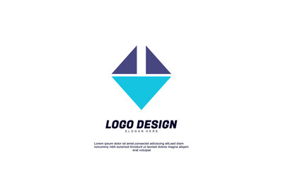 stock illustrator abstract creative economy finance business company productivity idea brand identity logo design vector