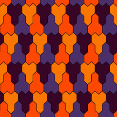 Seamless pattern. Ethnic ornament. Geometric background. Tribal wallpaper. Ethnical image. Tribe motif. Ancient mosaic. Digital paper. Folk web design. Textile print backdrop. Vector work.