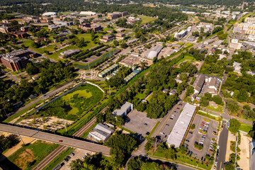 Aerial photo Anita Favors Plaza at Lake Anita Tallahassee FL USA