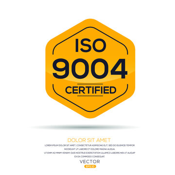 Creative (ISO 9004) Standard quality symbol, vector illustration.