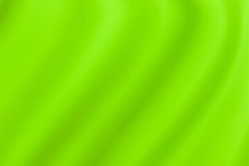 Abstract green smooth soft blur fabric background with wavy curves for illustration.