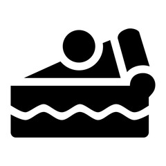 Pie Glyph Icon Vector