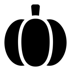 Pumpkin Glyph Icon Vector
