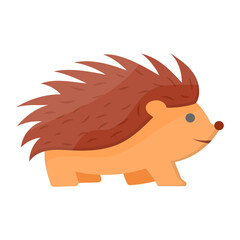 Hedgehog Concept, Erinaceinae Vector Icon Design, Autumn or Fall activities Symbol, Dry weather Sign, Temperate climates Elements Stock illustration