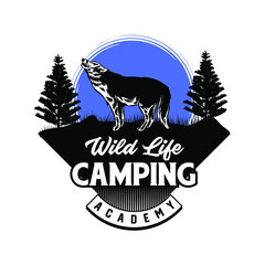 outdoor adventure and hunt sport club sign or badge vector