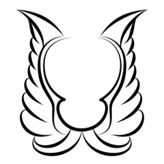 shield with wings