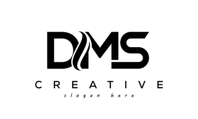 Letter DMS creative logo design vector	