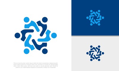 Human Resources Consulting Company, Global Community Logo. Social Networking logo designs.
