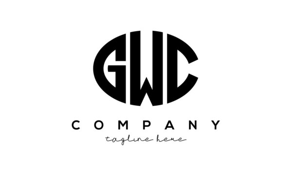 GWC three Letters creative circle logo design
