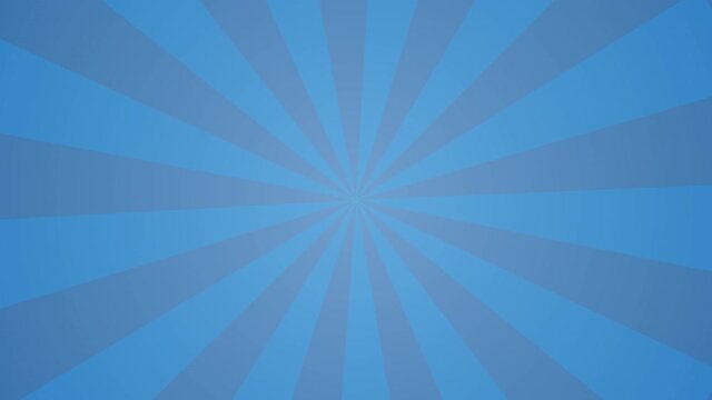 Light blue sunburst rotating animation background (seamless loop)