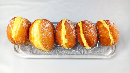 bolas de Berlim , sonhos de padaria. Receita caseira