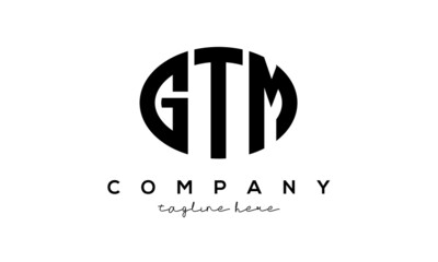 GTM three Letters creative circle logo design