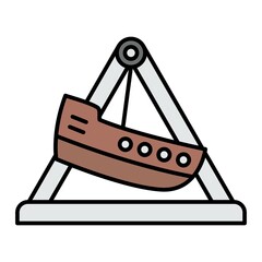 Vector Amusement Filled Outline Icon Design