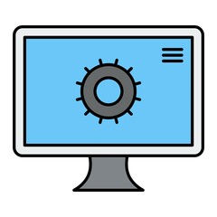 Vector Features Filled Outline Icon Design
