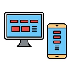 Vector Ui Design Filled Outline Icon Design