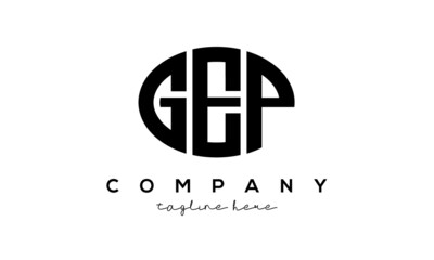 GEP three Letters creative circle logo design