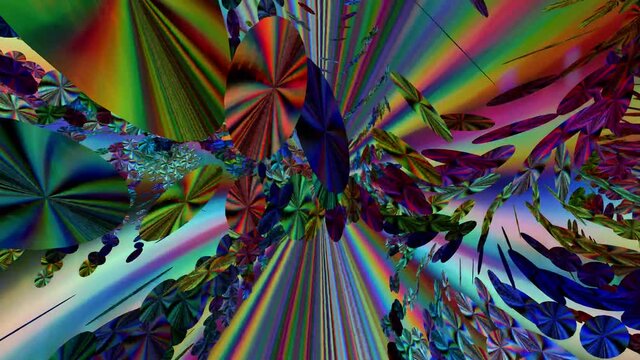 Abstract rainbow futuristic background with figure