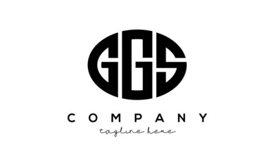 GGS three Letters creative circle logo design