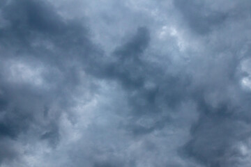 Fototapeta premium dramatic black and grey cloud before rainy
