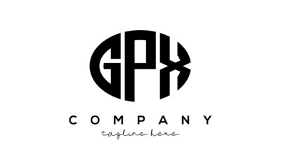 GPX three Letters creative circle logo design