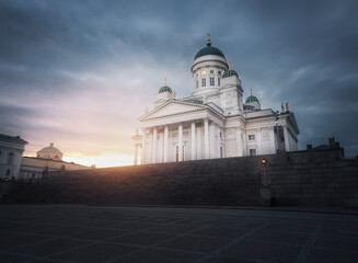 Helsinki Cathedral at sunset - Helsinki, Finland