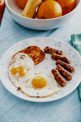 Sunny Side Up Eggs Sausage