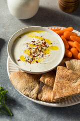 Homemade Organic Greek Yogurt Labneh Dip