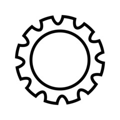 Gear vectpr icon set. mechanism illustration sign collection. Mechanics symbol or logo.