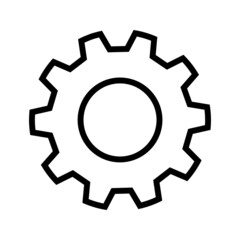 Gear vectpr icon set. mechanism illustration sign collection. Mechanics symbol or logo.