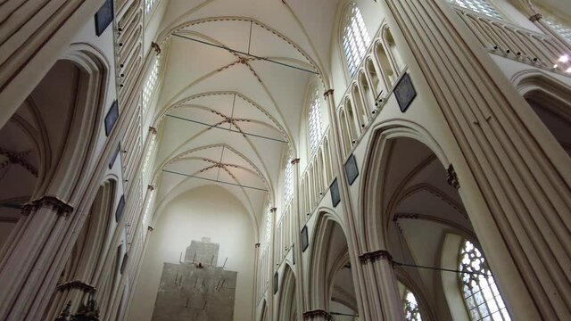 interior of church in Bruges