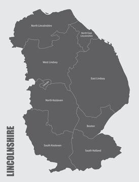 Lincolnshire County Administrative Map