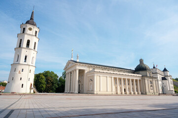 Fototapeta na wymiar view of Vilnius Cathedral