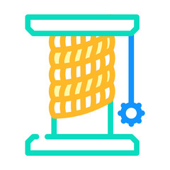 cat pet toy stand color icon vector. cat pet toy stand sign. isolated symbol illustration