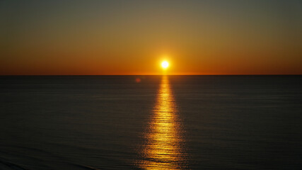 sunrise over the ocean
