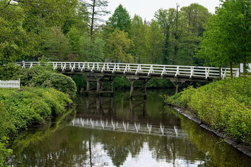 Fototapeta na wymiar Small Bridge over the Canal