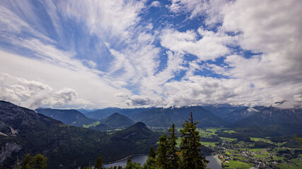 Fir trees on the mountains of the Austrian Alps - travel photography