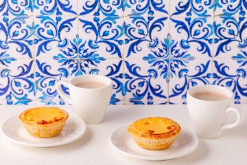 Egg tart, traditional Portuguese dessert